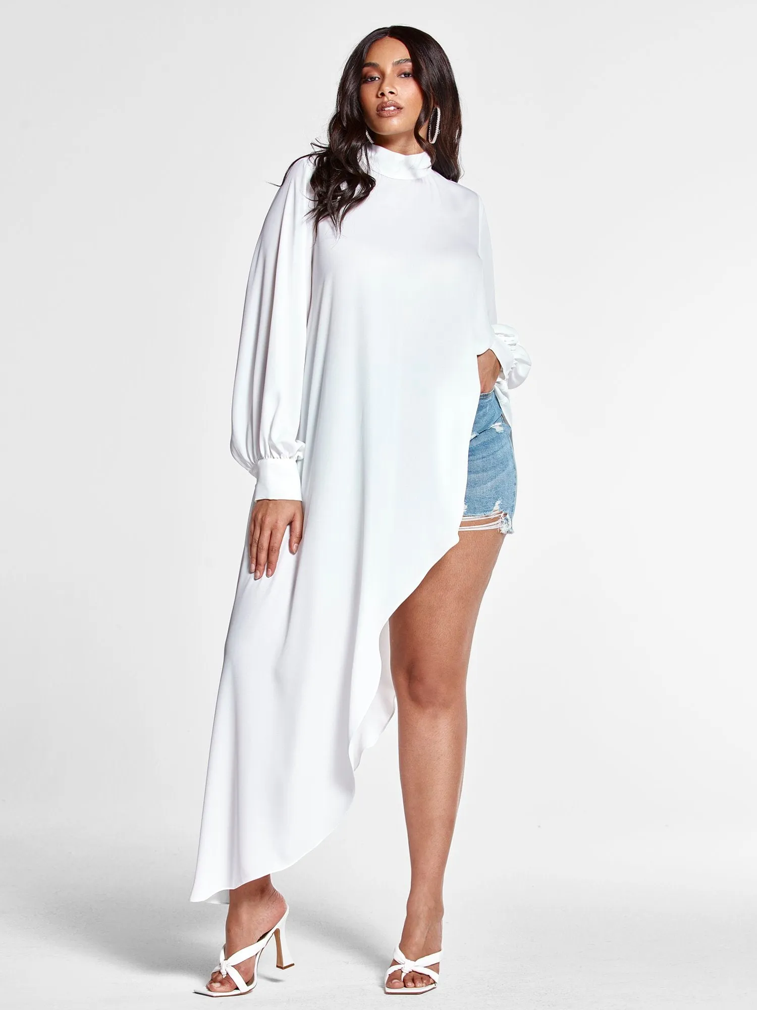 Tonya Asymmetrical Hem Top