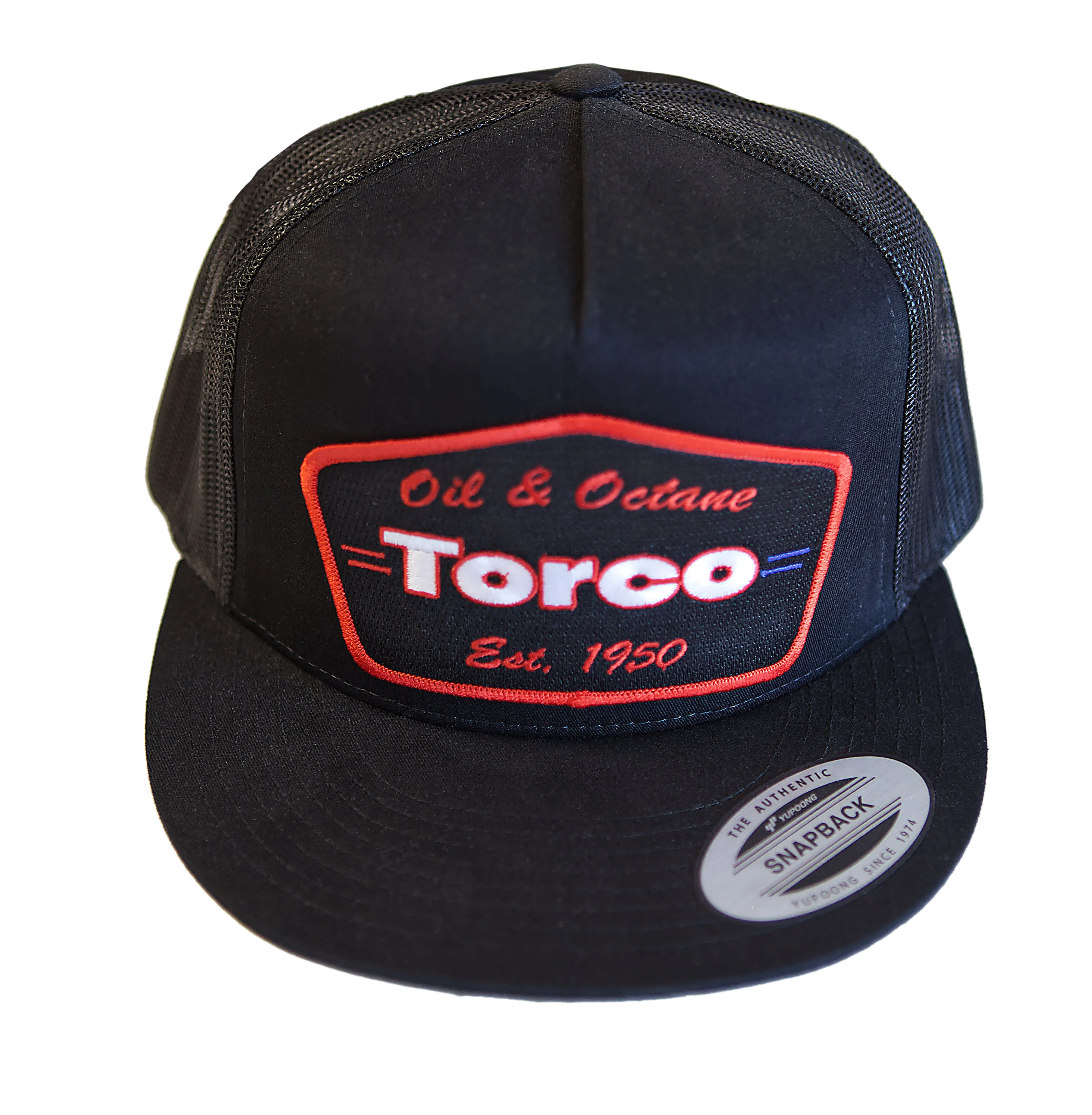 Torco Oil and Octane Snapback hat - Flat Visor