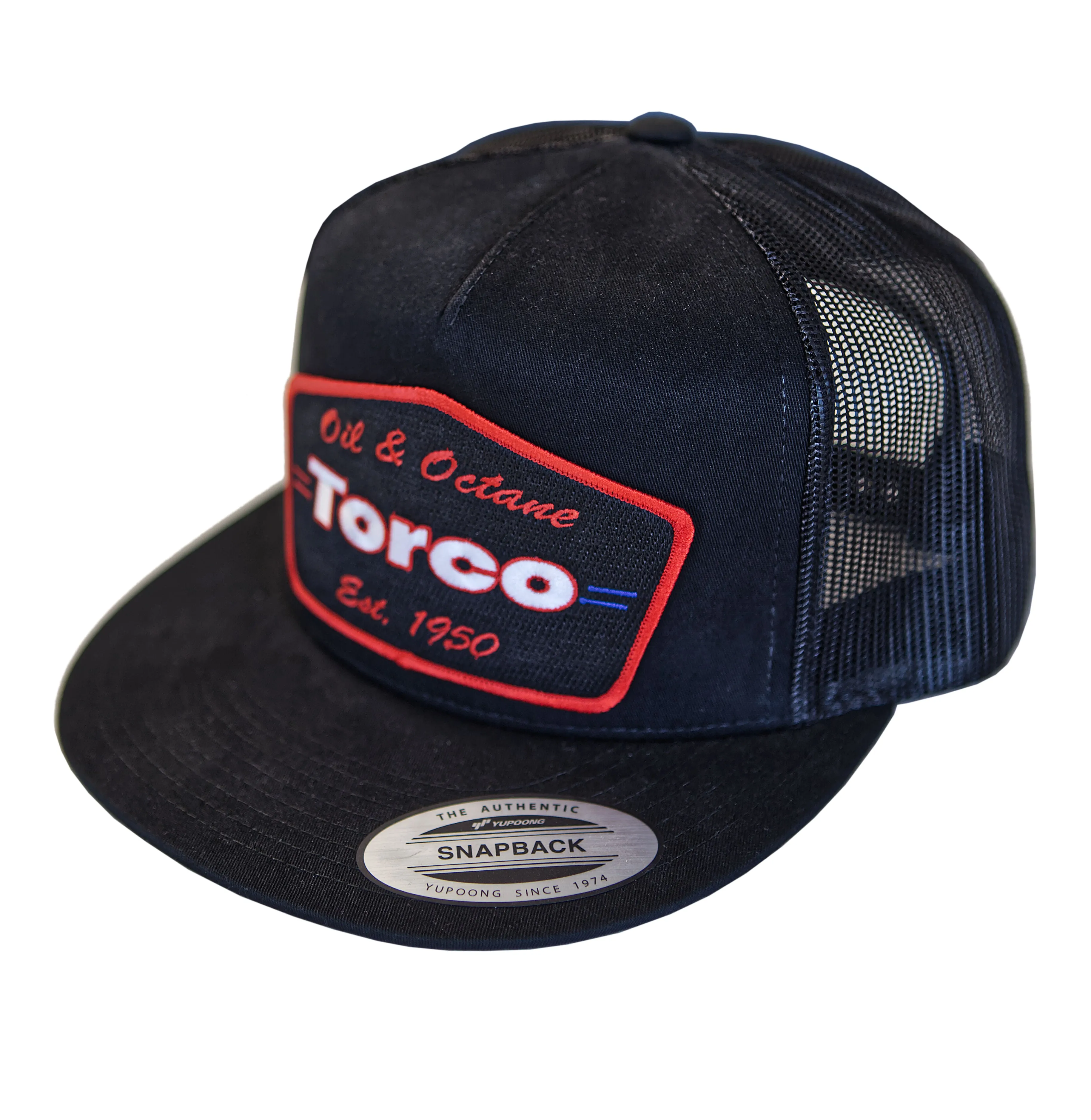 Torco Oil and Octane Snapback hat - Flat Visor