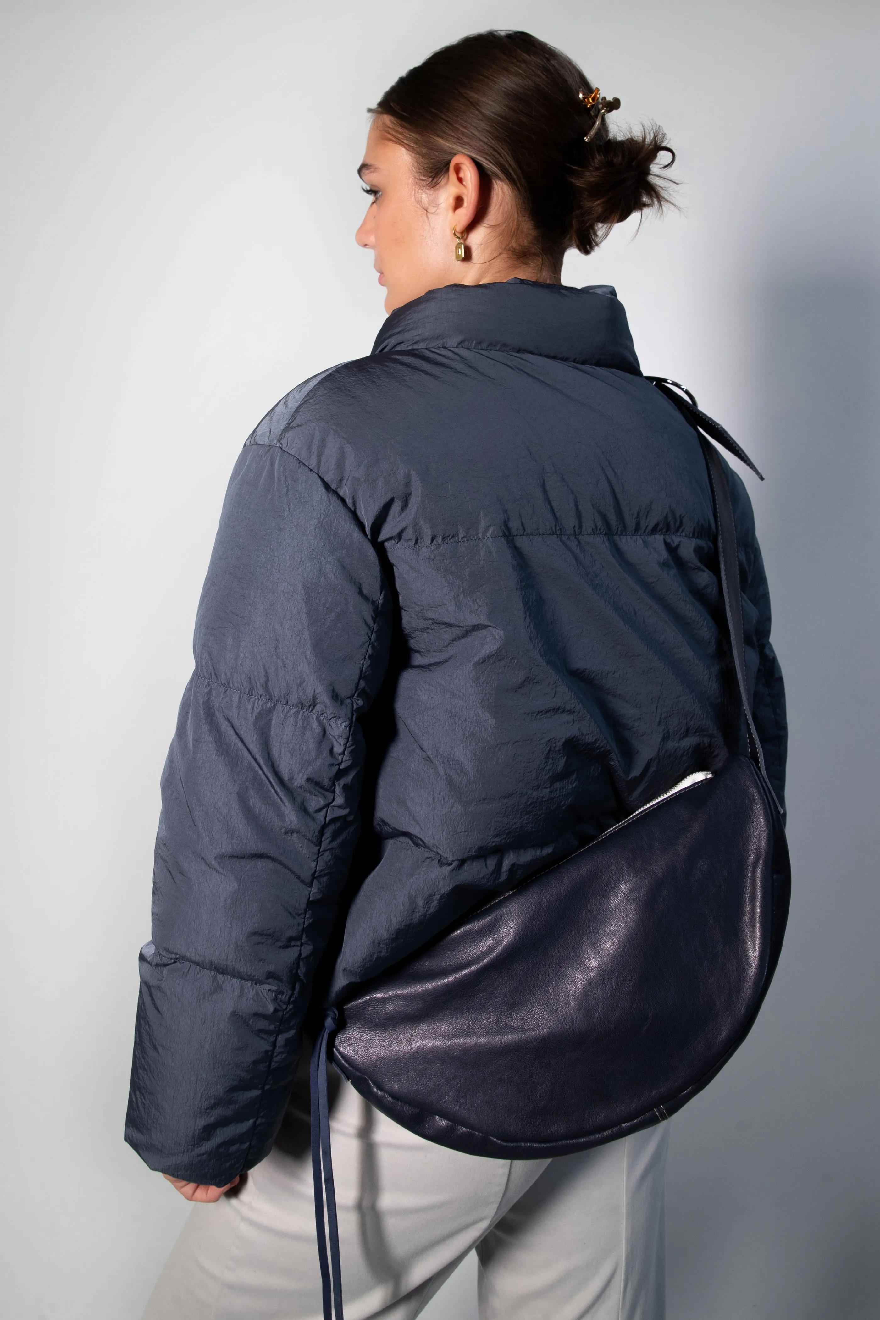 Transit Par Such cropped Puffer Jacket in Navy