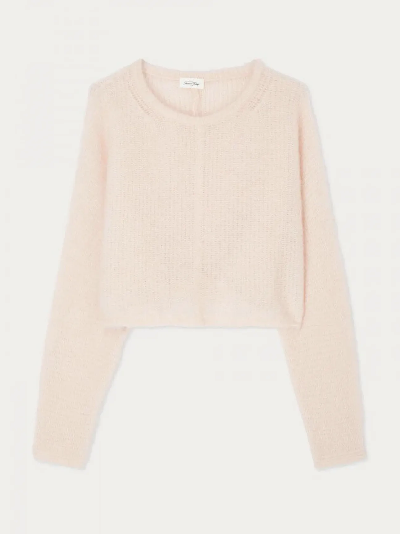 Tyji Cropped Sweater in Ballerina Pink