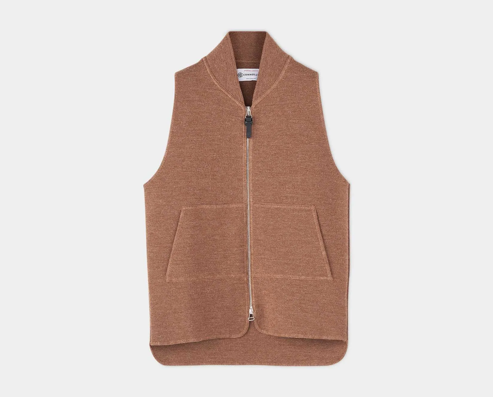 Vicuna Wool Drop Back Car Vest