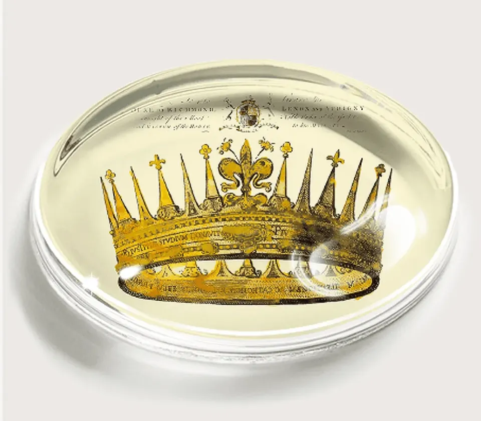 Vintage Crown Paperweight