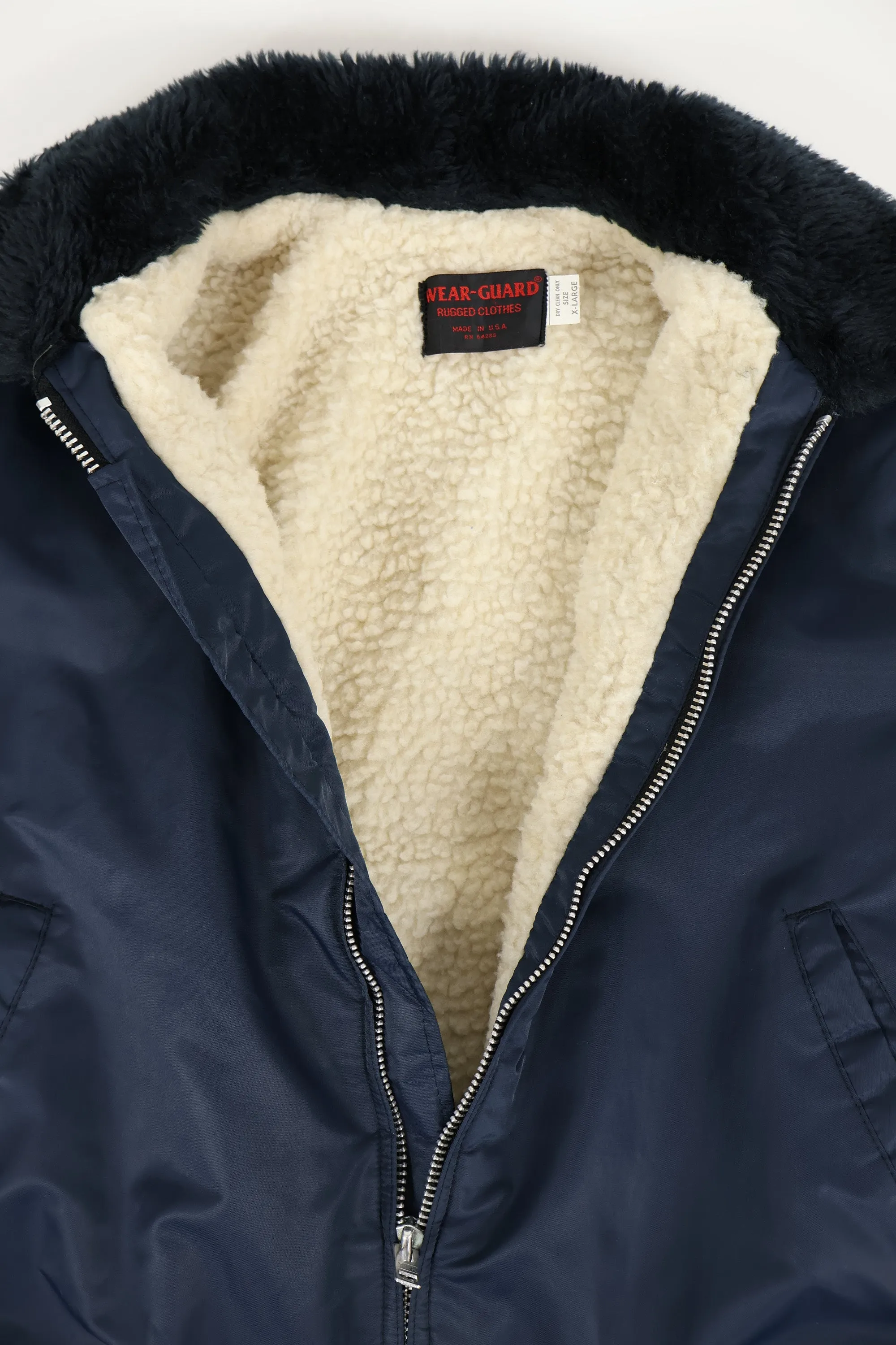 Vintage Sherpa Lined Full Zip Jacket