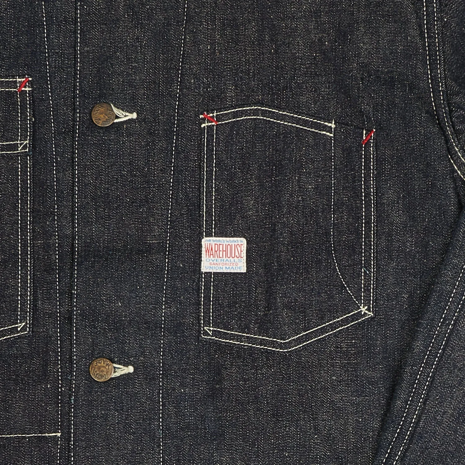 Warehouse & Co 2111 Lined Denim Coverall Jacket