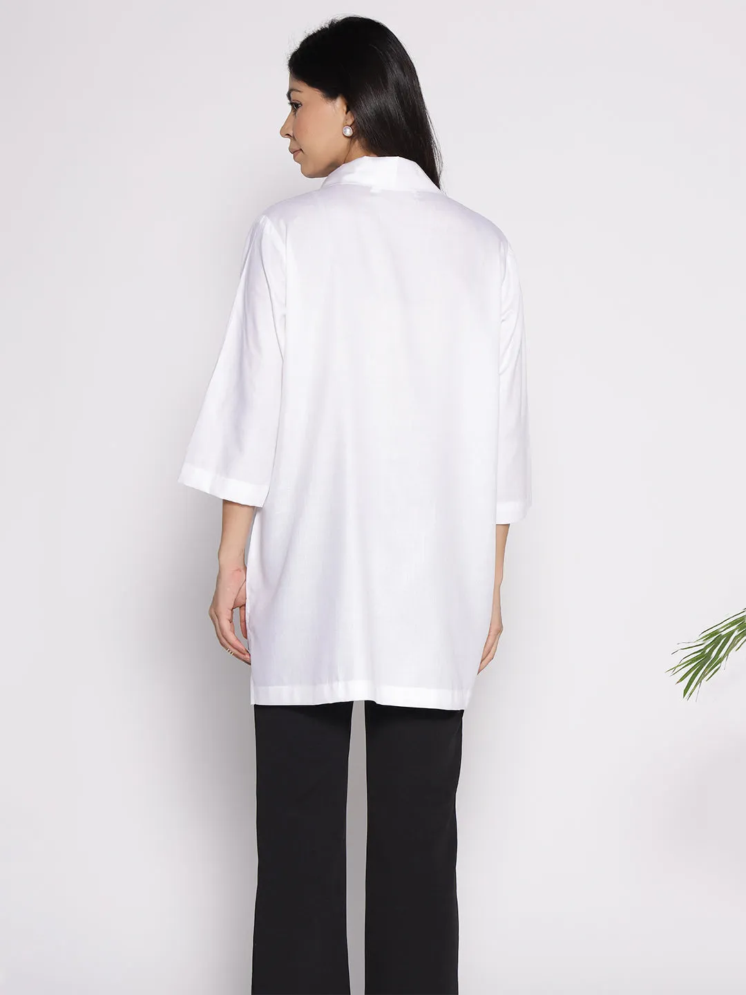 White Rayon ShirtTop - Syren