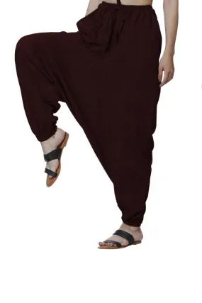 Women's Harem Pant | Maroon | Fits Waist Size 28" to 36"