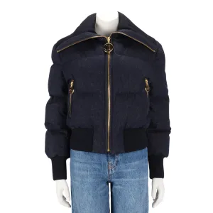 Zimmermann Midnight Blue Denim Luminosity Down Puffer Jacket 3